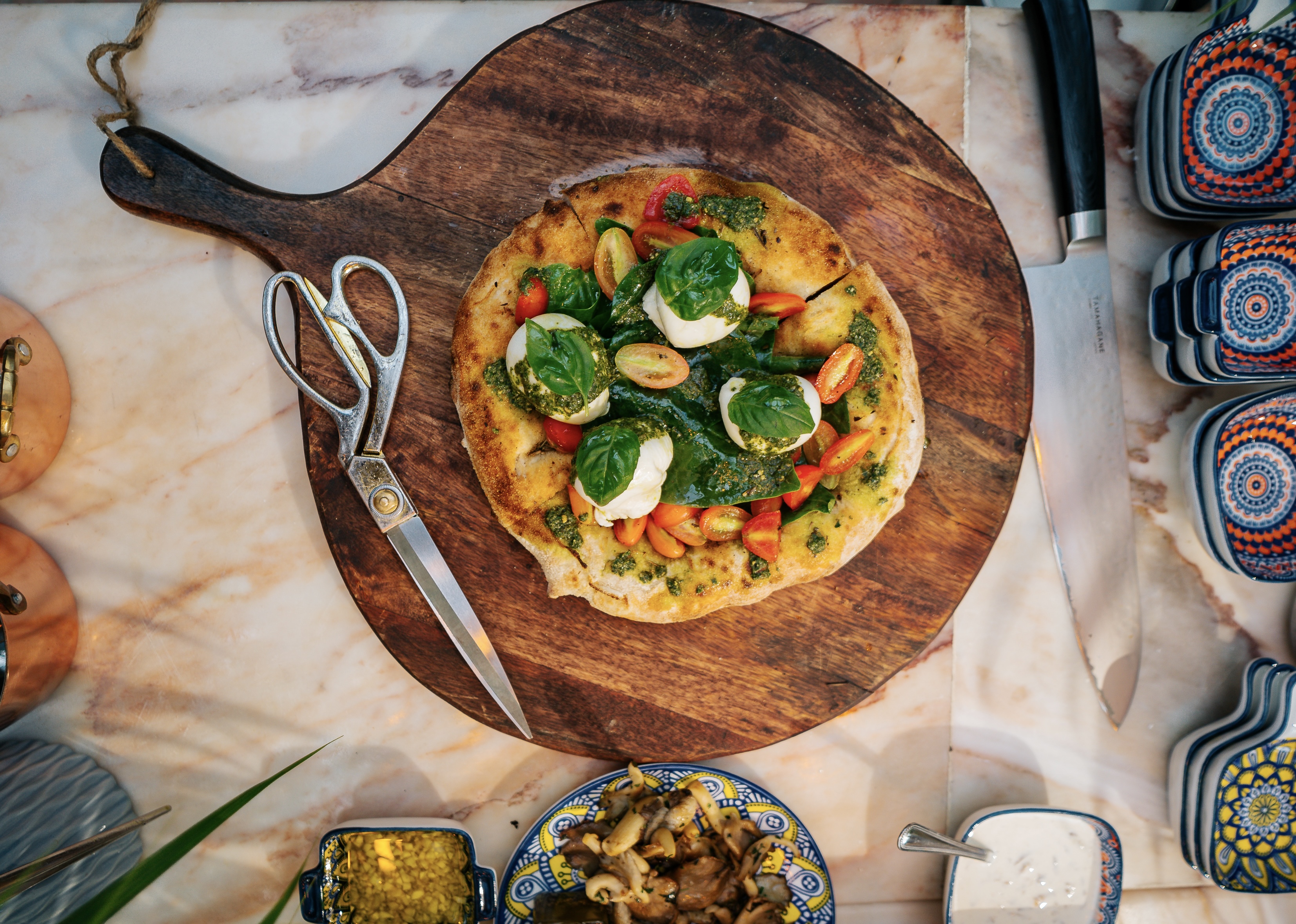 Arranged Food and Objects