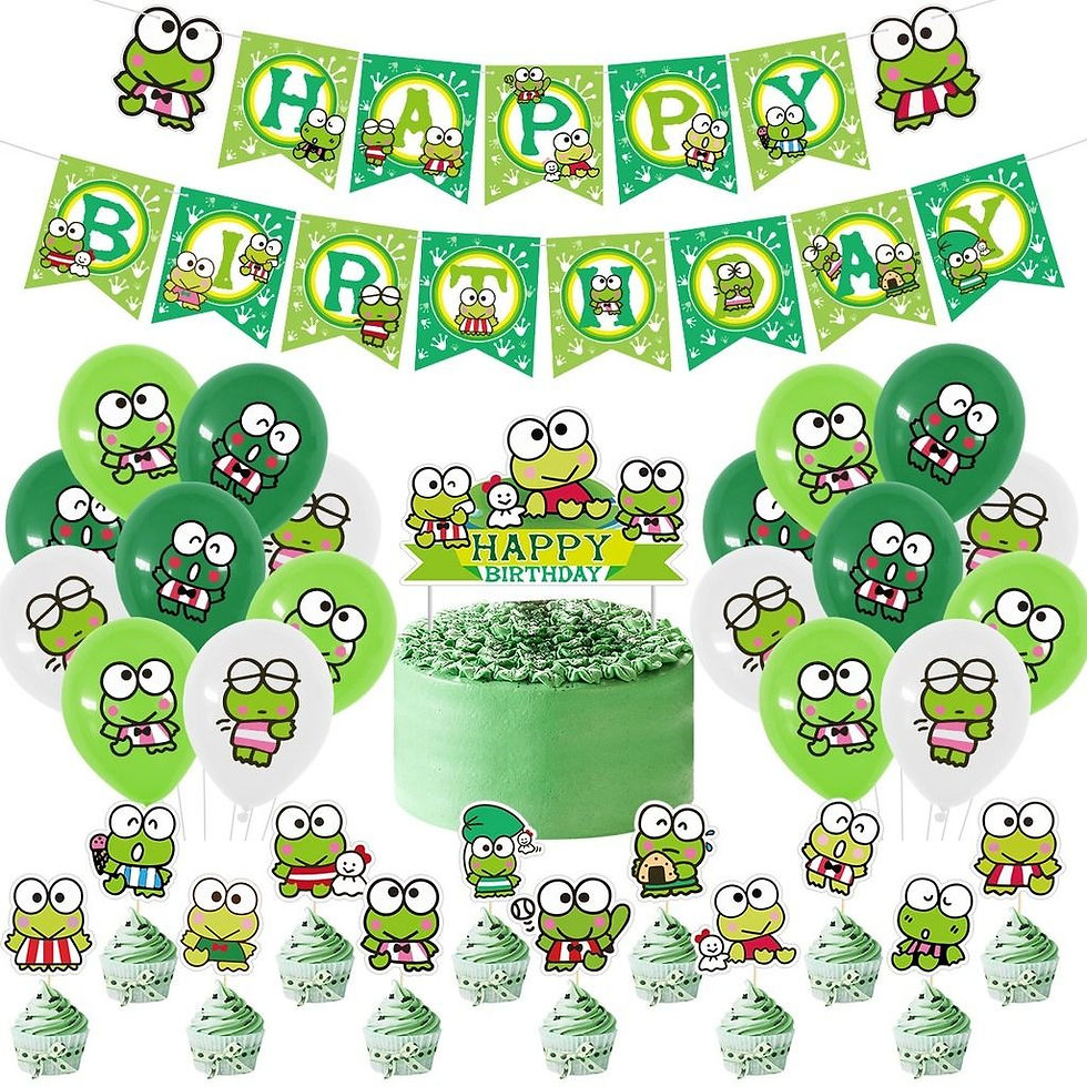 Sanrio KEROPPI Frog Birthday Theme Decorations