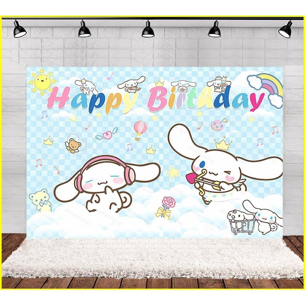 Cinnamoroll B Theme Backdrop 150cm x 100cm