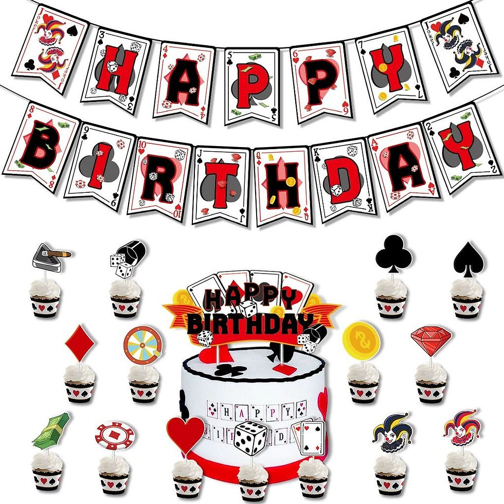 Thumbnail: Casino Birthday Theme Decorations
