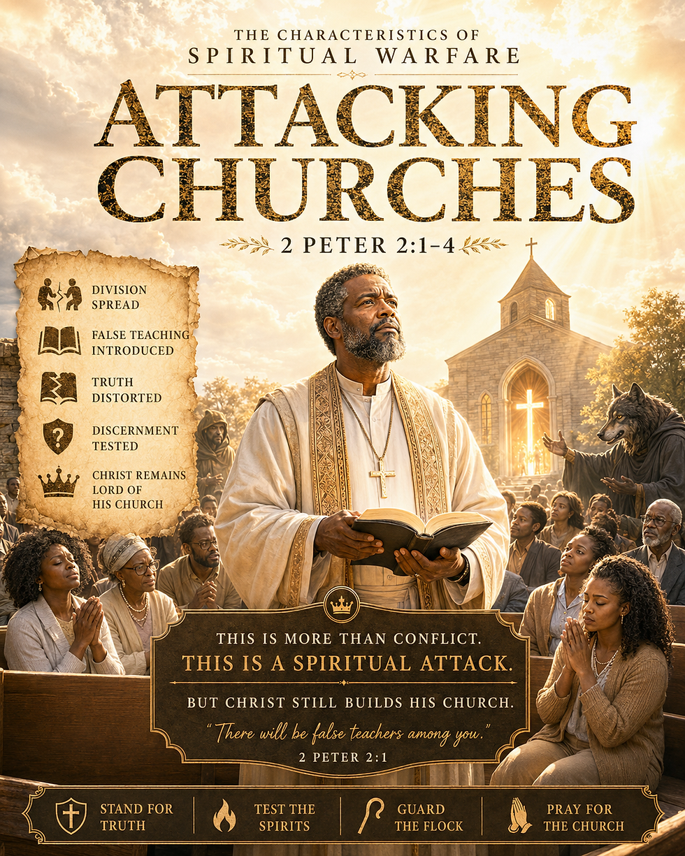 Characteristics of spiritual warfare: Attacking Churches