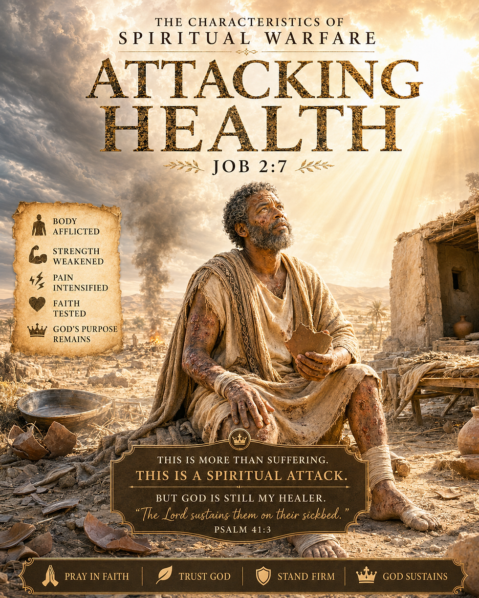 The characteristics of spiritual warfare: Attacking Health