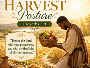 The right Harvest Posture