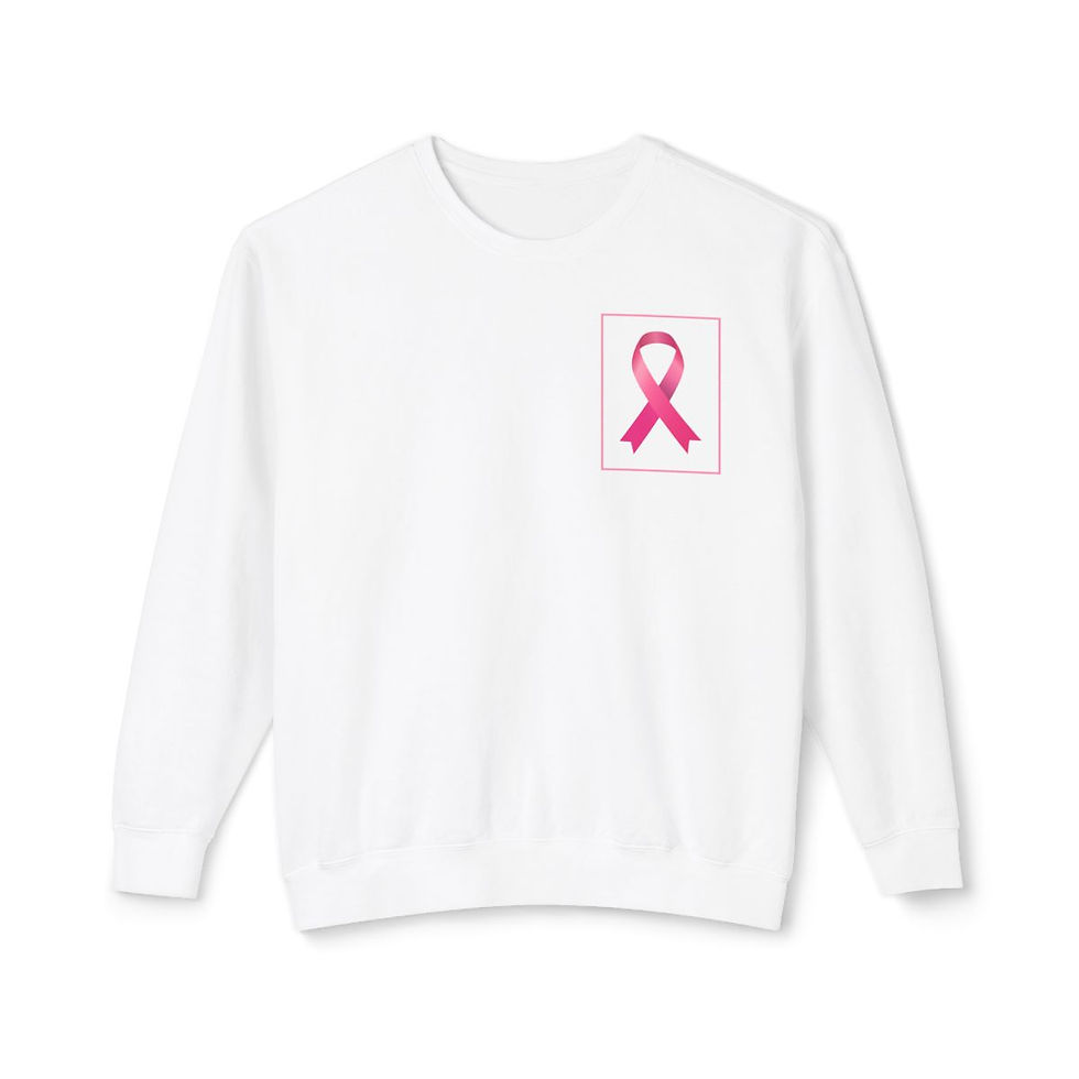 Hình thu nhỏ: Breast Cancer Awareness Pink Ribbon Sweatshirt |Survivor Warrior Unisex Crewneck