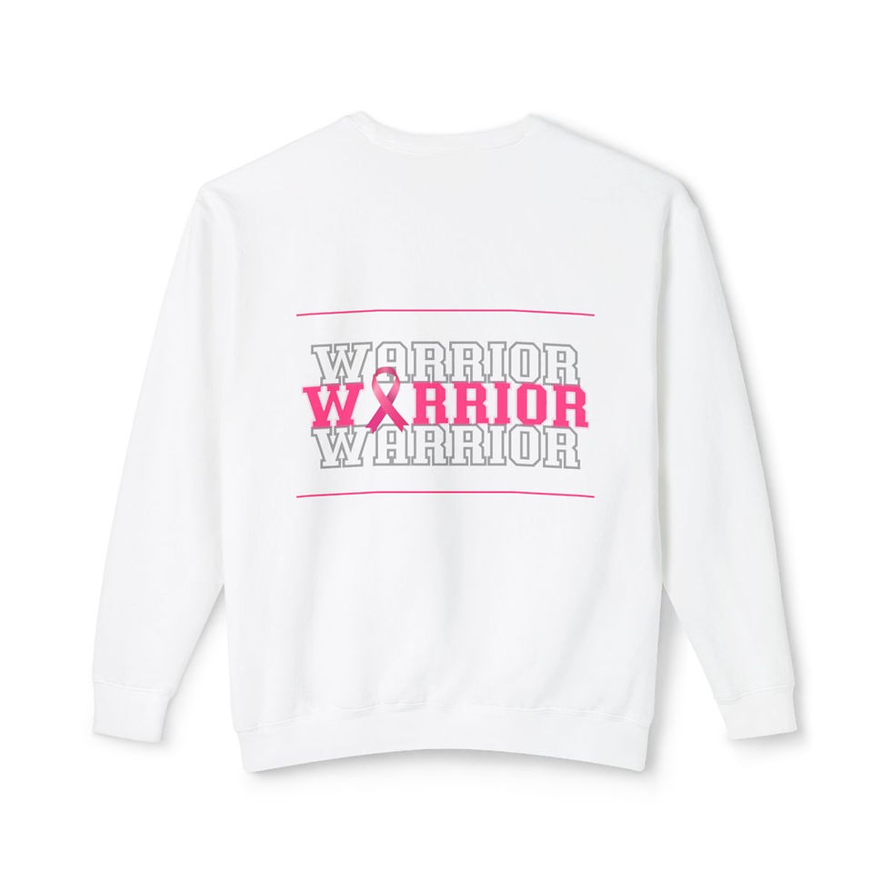 Hình thu nhỏ: Breast Cancer Awareness Pink Ribbon Sweatshirt |Survivor Warrior Unisex Crewneck