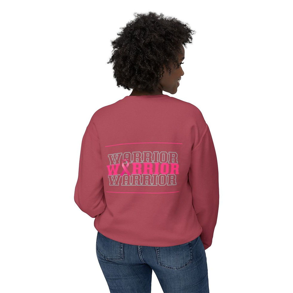 Hình thu nhỏ: Breast Cancer Awareness Pink Ribbon Sweatshirt |Survivor Warrior Unisex Crewneck