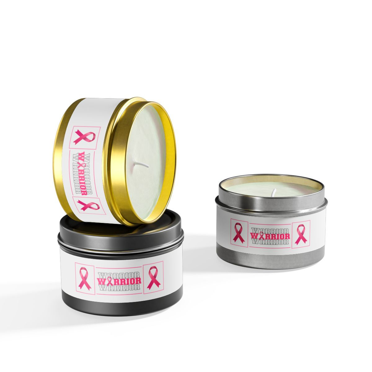 Breast Cancer Awareness Pink Ribbon Candles | Survivor Warrior Aromatherapy