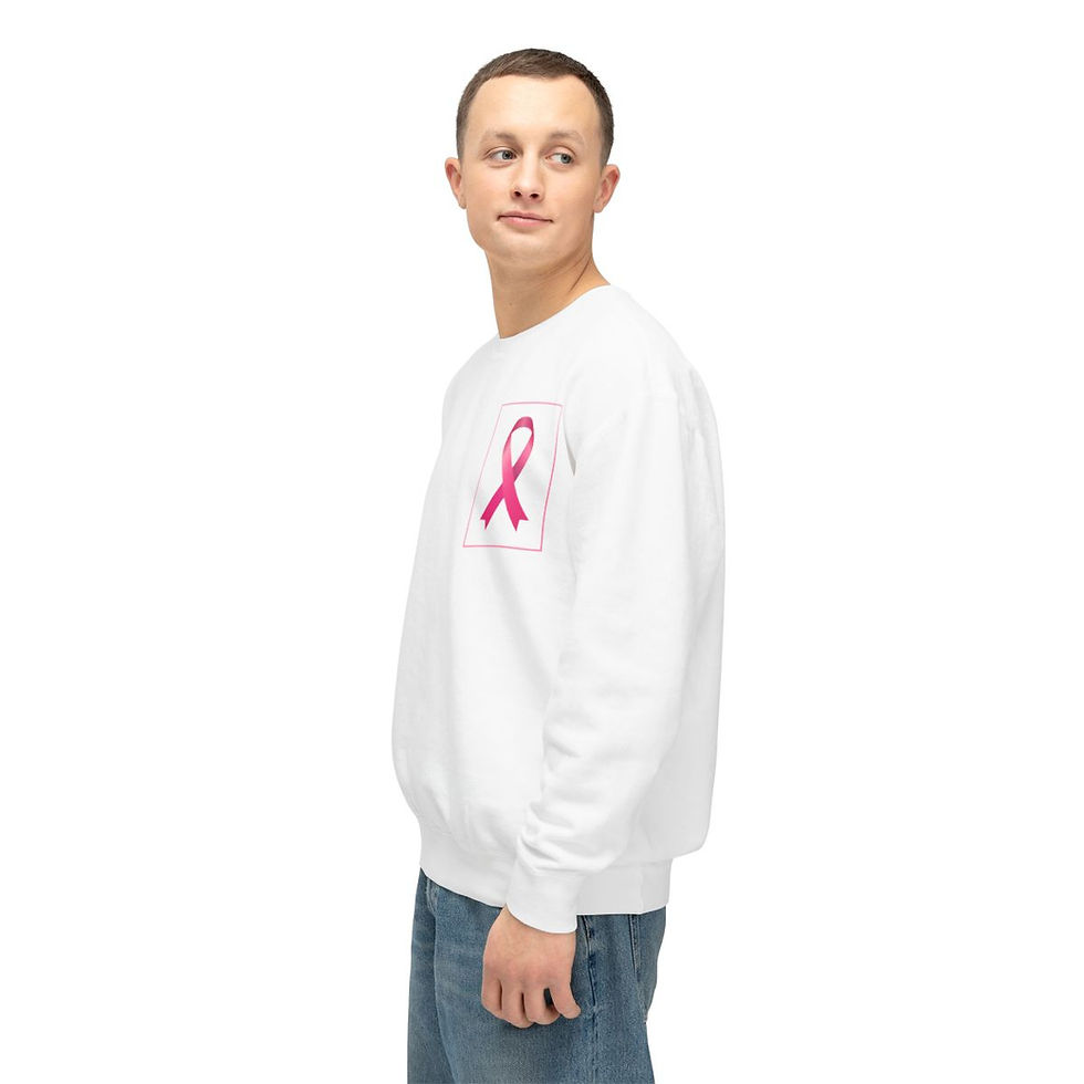 Hình thu nhỏ: Breast Cancer Awareness Pink Ribbon Sweatshirt |Survivor Warrior Unisex Crewneck