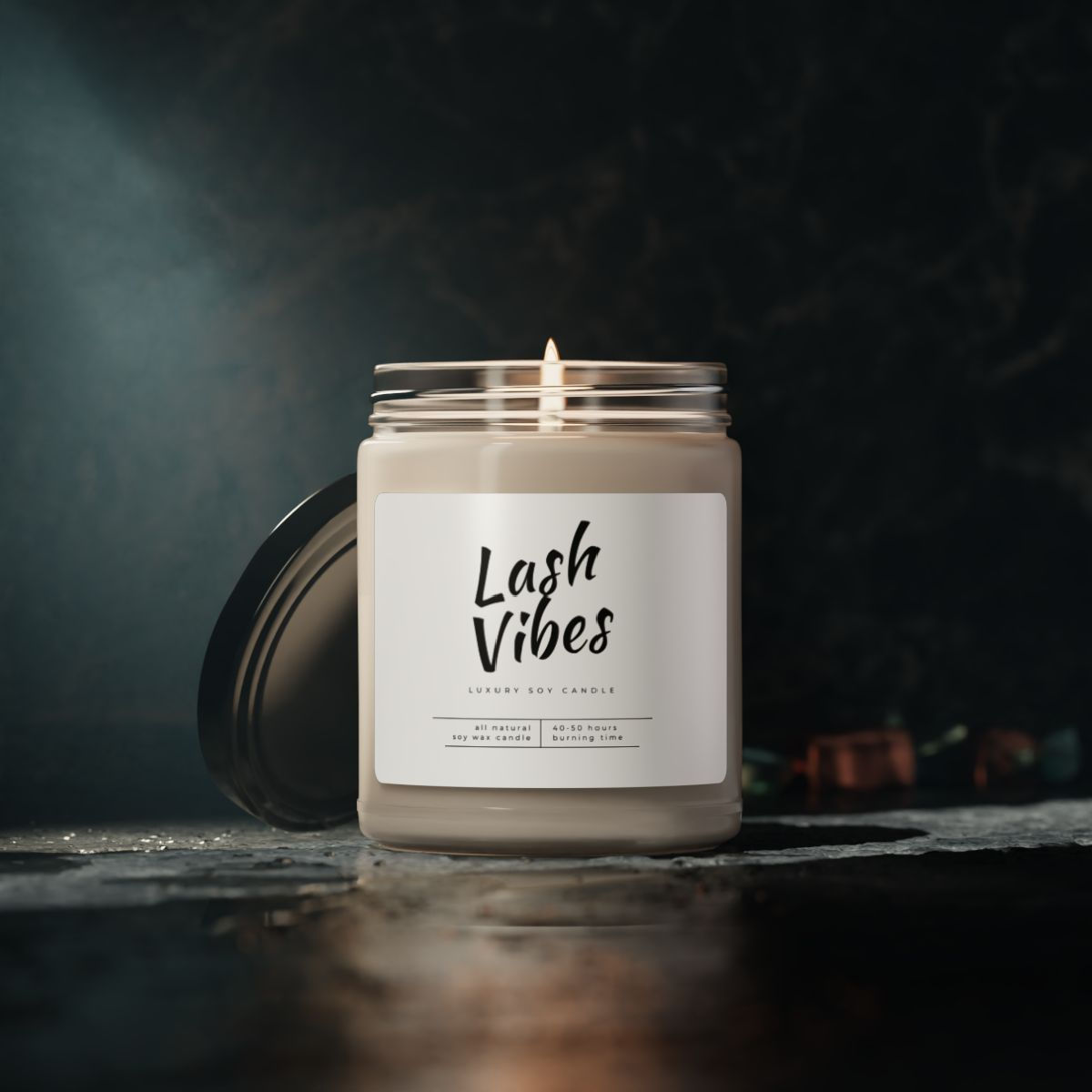 Ignite your senses with our Soy Lash Vibes Candles- Scented Soy Candle, 9oz