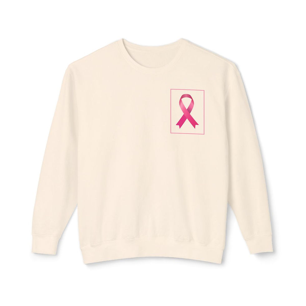 Hình thu nhỏ: Breast Cancer Awareness Pink Ribbon Sweatshirt |Survivor Warrior Unisex Crewneck