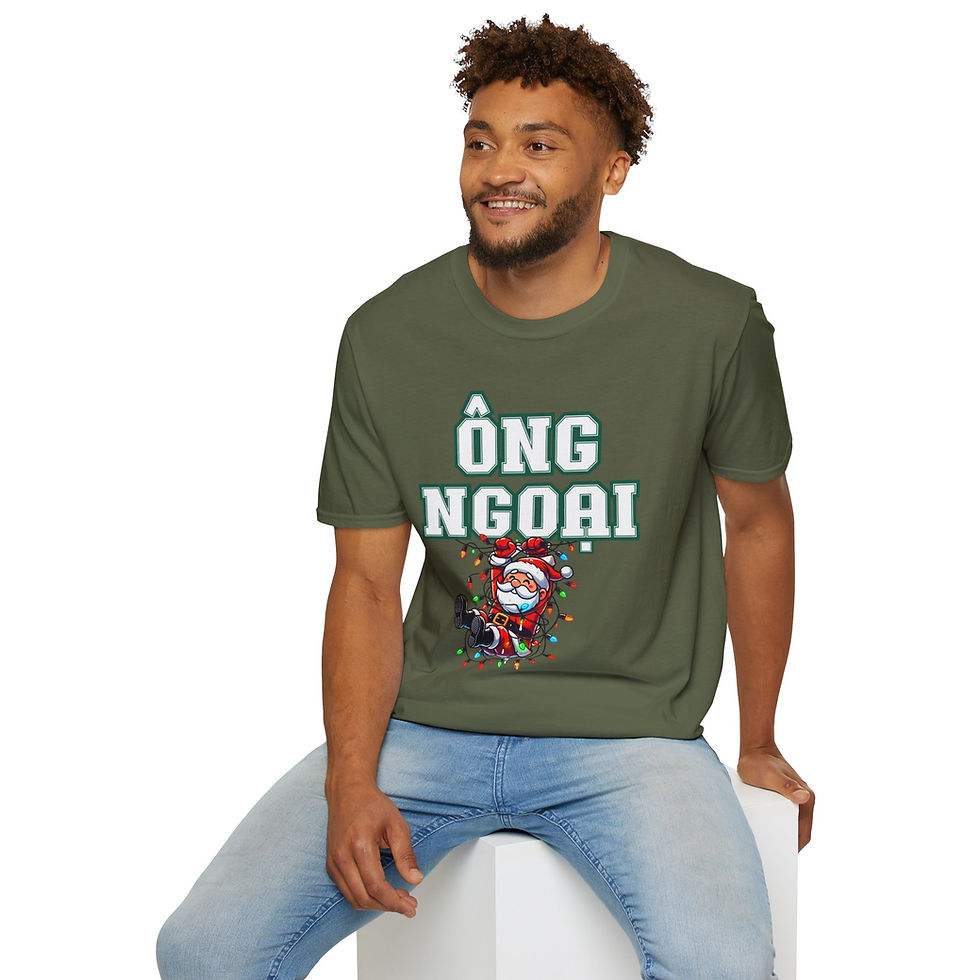 Hình thu nhỏ: Christmas Ong Ngoai Festive Vietnamese  Funny Christmas Shirt