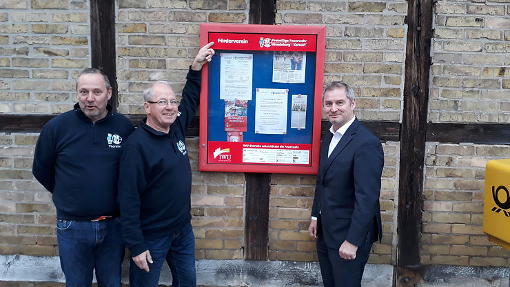 Thorsten Pitt, Martin Ahlers und Marco Schmidt (Vorsitzender IWU)