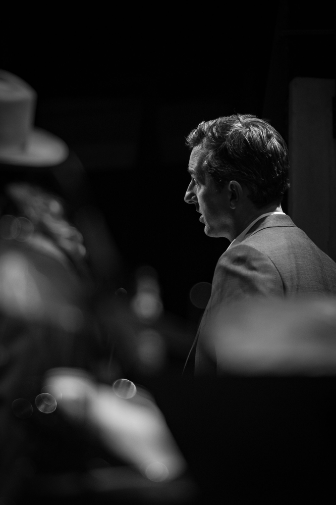 Chris Cooper, Peter's brother, emceed the event. (Photo by Madison Thorn)