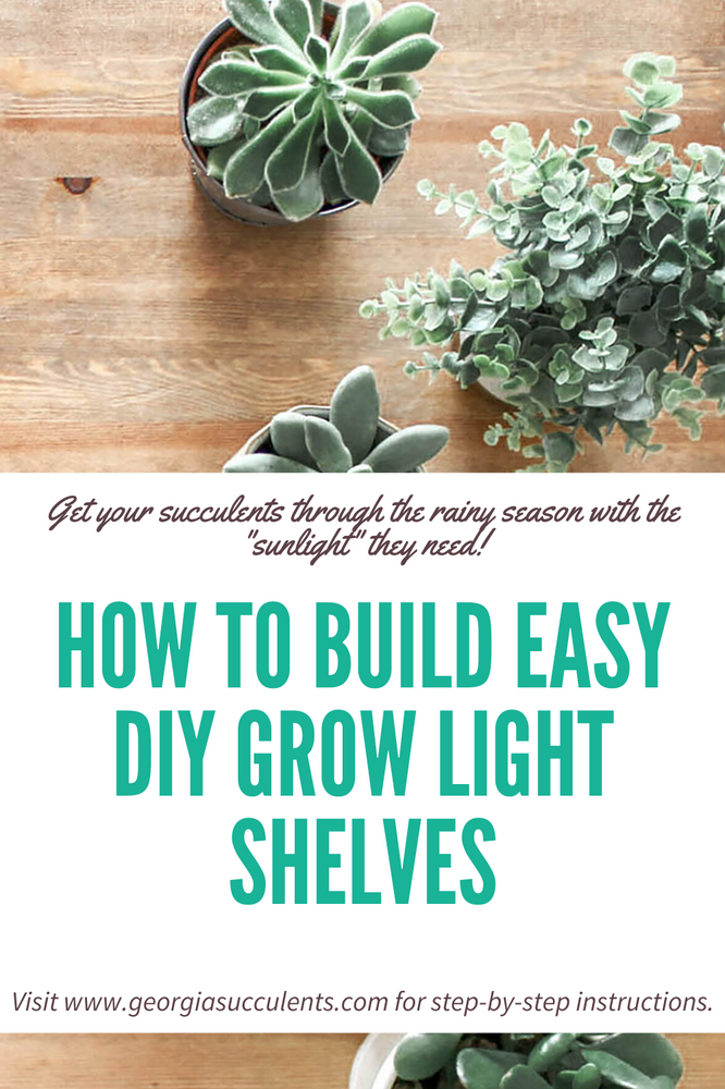 How to Build Easy Grow Light Shelves
