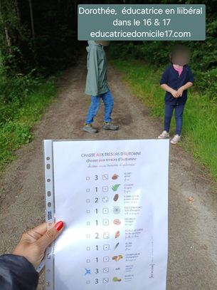 Chasse aux trésors en forêt