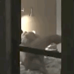 Spying on wife through hotel window