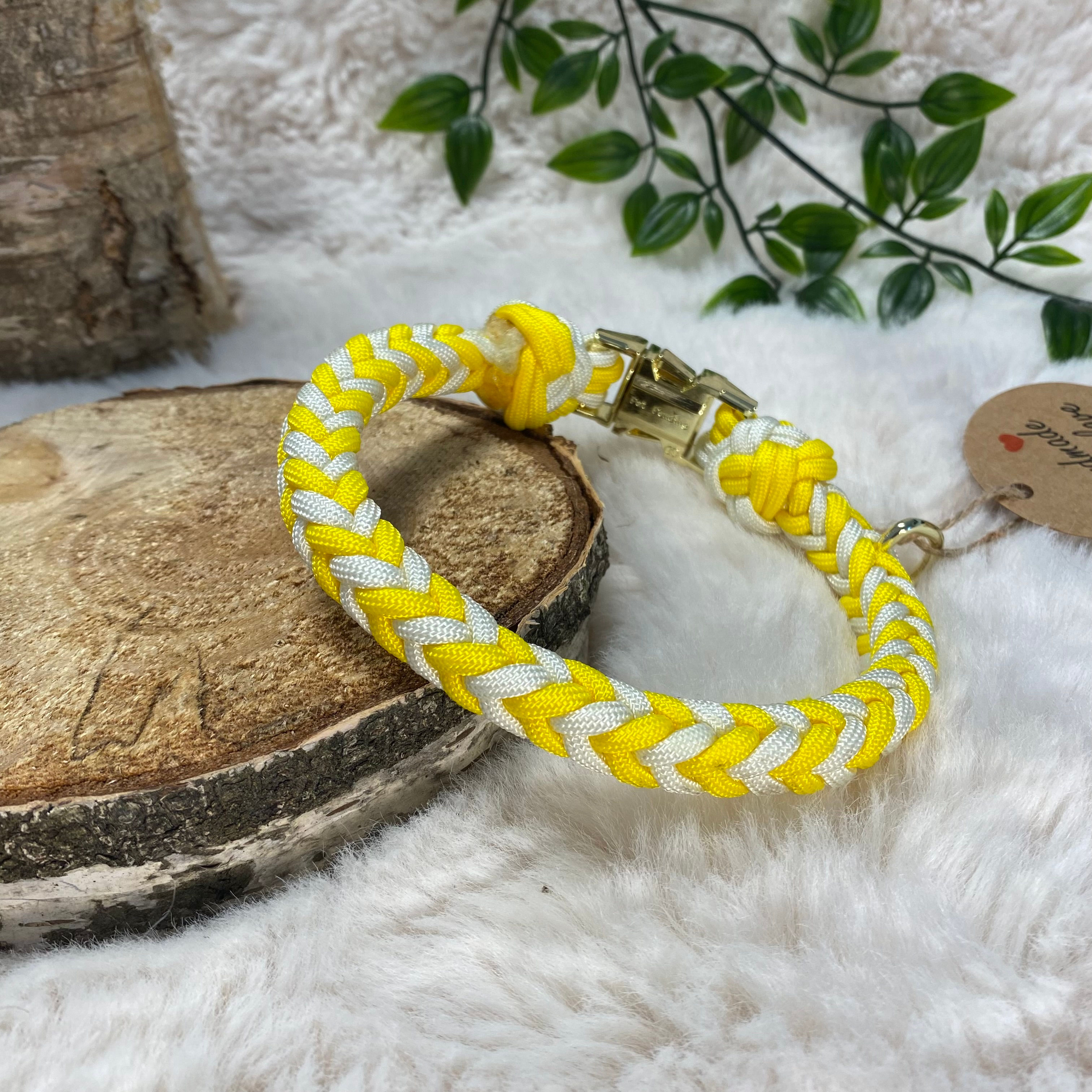 Halsband "Paracord - Yellow Star"