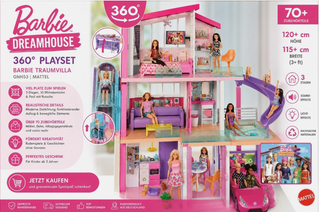 Barbie Traumvilla-8 Zimmer- Neu- Jetzt zugreifen- Mega Schnäppchen