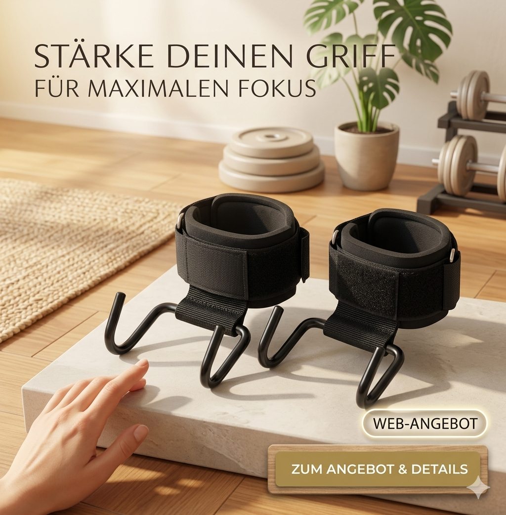 Pro-Grip Zughilfen mit Stahlhaken – Maximale Kraft, Minimaler Kraftaufwand