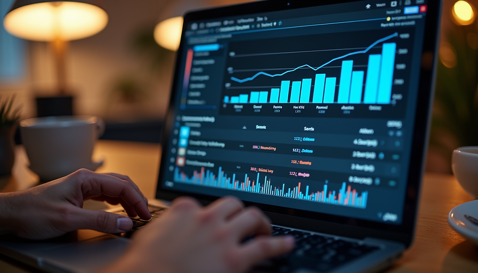 Close-up of a colorful product display board in a well-lit shop