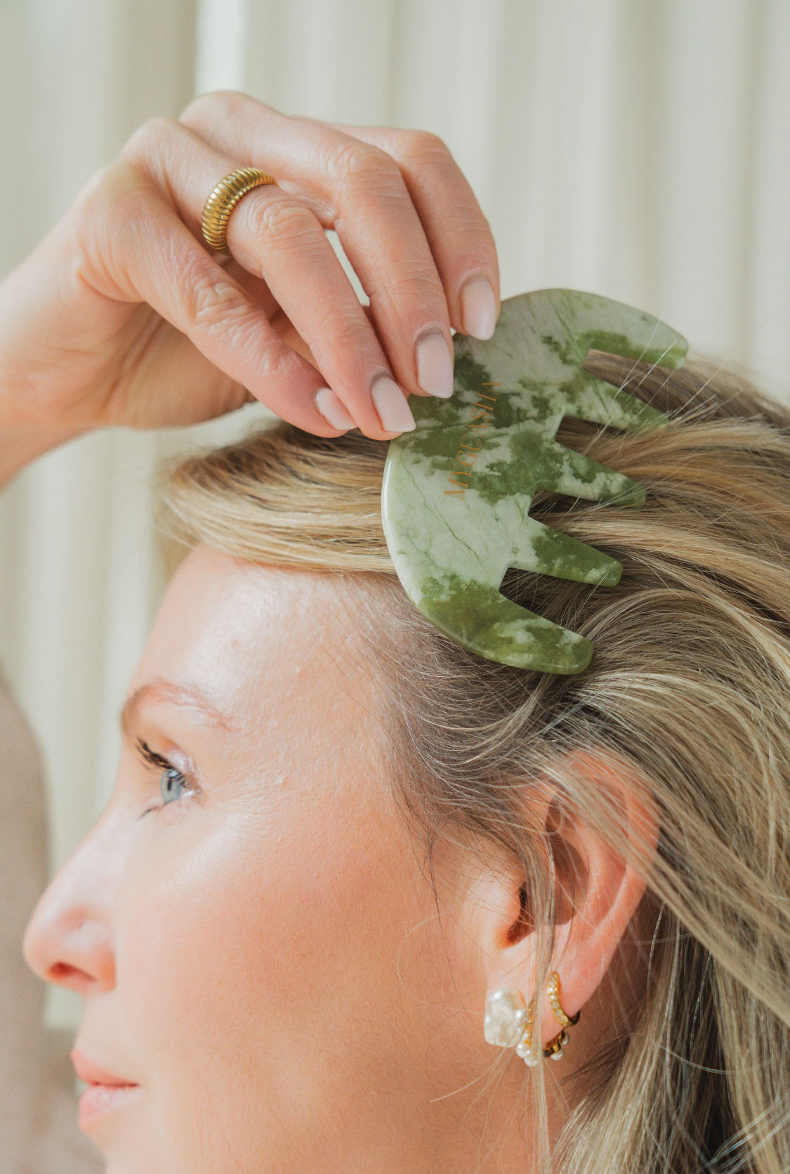 Gua Sha Pente em Jade