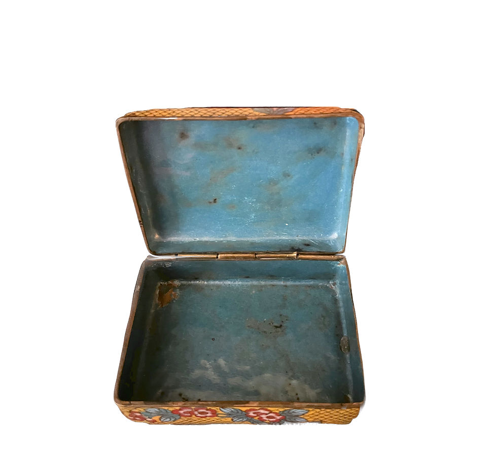Thumbnail: Chinese Cloisonné Enamel and Brass Box