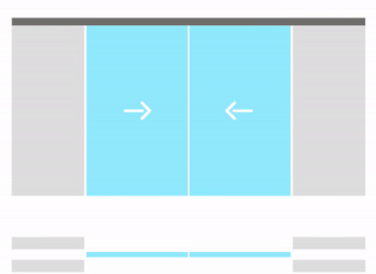 Syncronized pocket doors for room dividers and doorways.gif