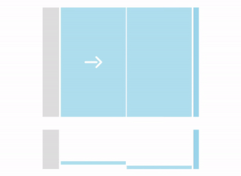 Glass sliding wall-to-glass mounting shower partition with fixed glass.gif