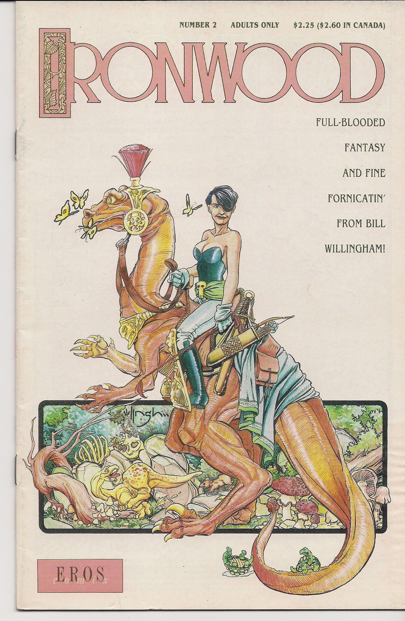 EROS COMIX~IRONWOOD~NO.2~RARE~ILLUSTRATED!~HARD TO FIND~ADULT COMIX!~