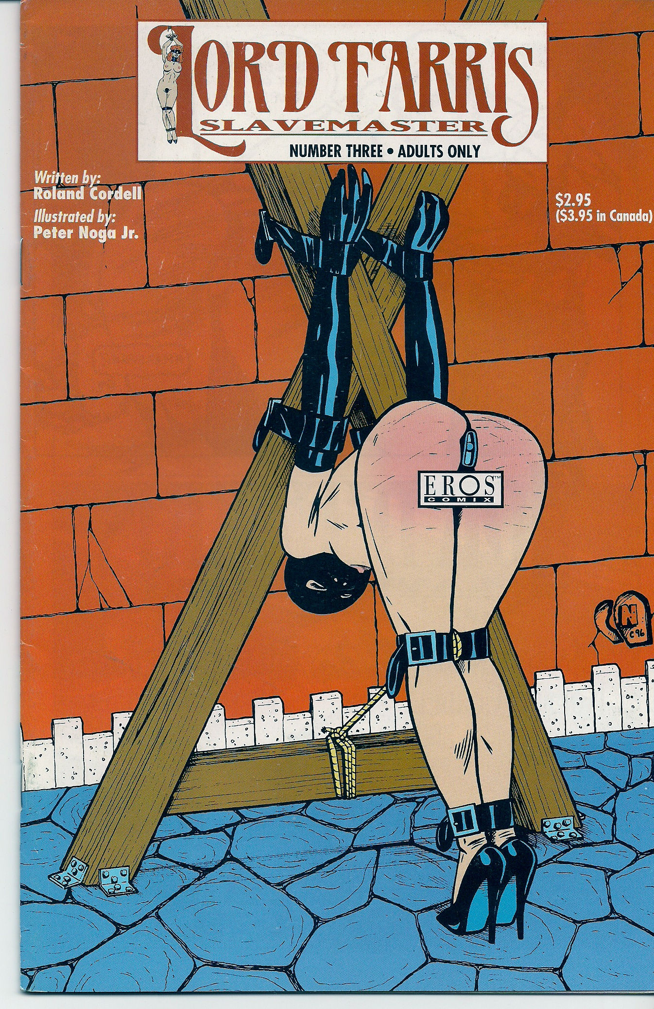 EROS COMIX~LORD FARRIS SLAVEMASTER~NO.3~RARE~ILLUSTRATED!~ADULT COMICS!~