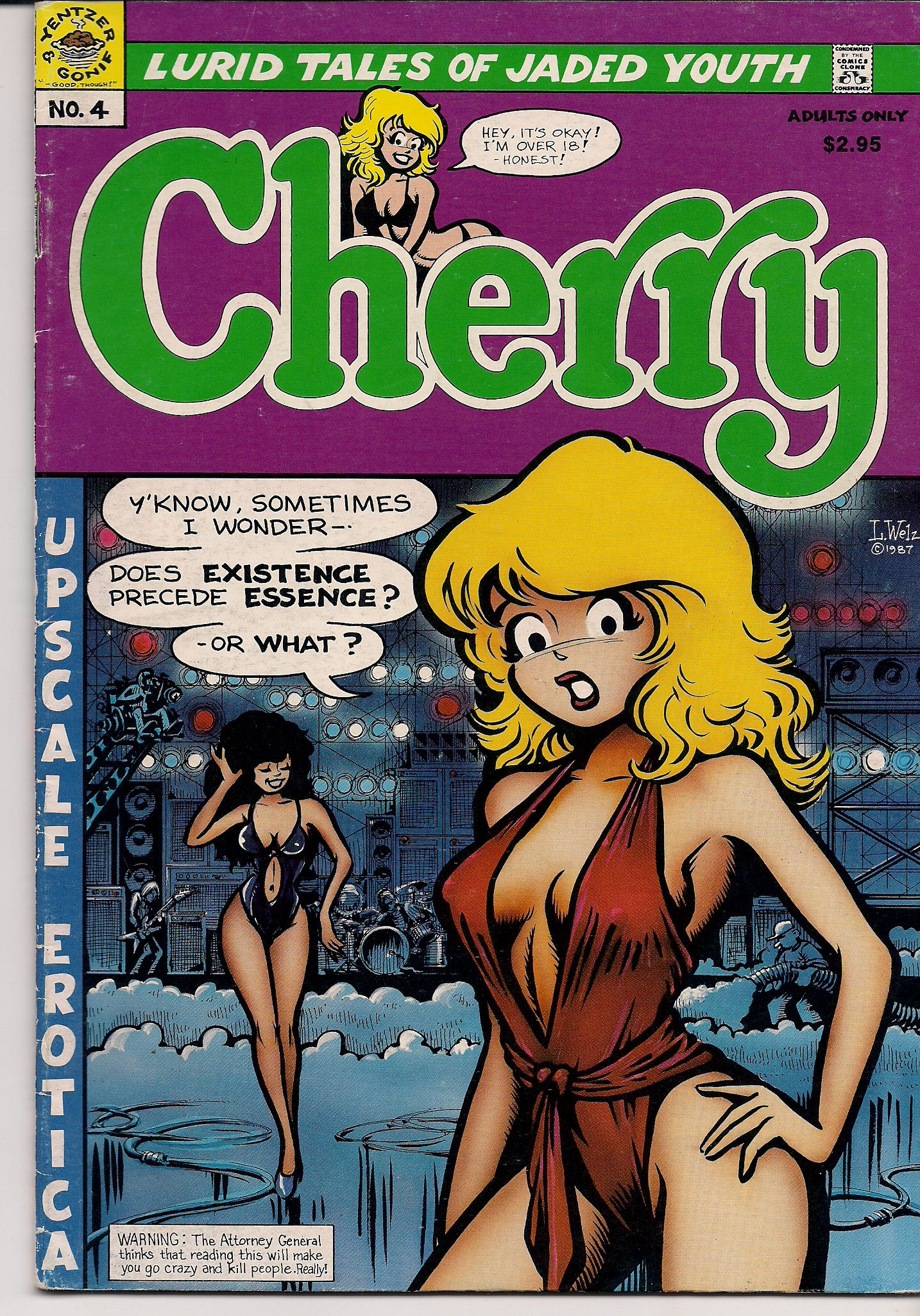 LAST GASP~CHERRY~NO.4~RARE~ILLUSTRATED!~HARD TO FIND ADULT COMIX!~