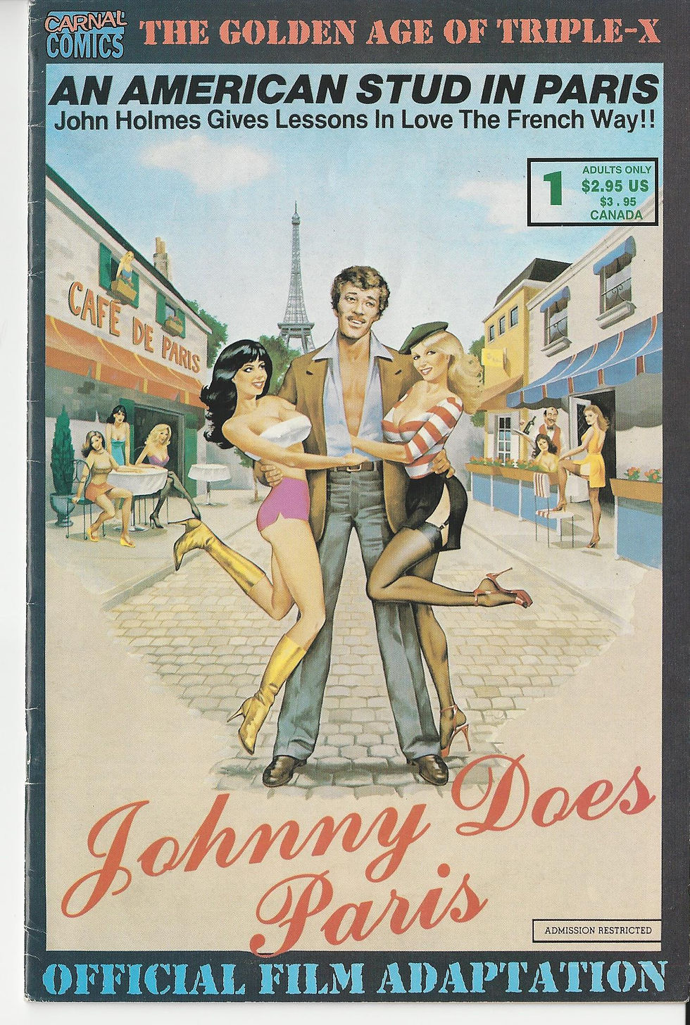 CARNAL COMICS~JOHNNY DOES PARIS~#.1~RARE~ILLUSTRATED!~HARD TO FIND~ADULT COMIX!~