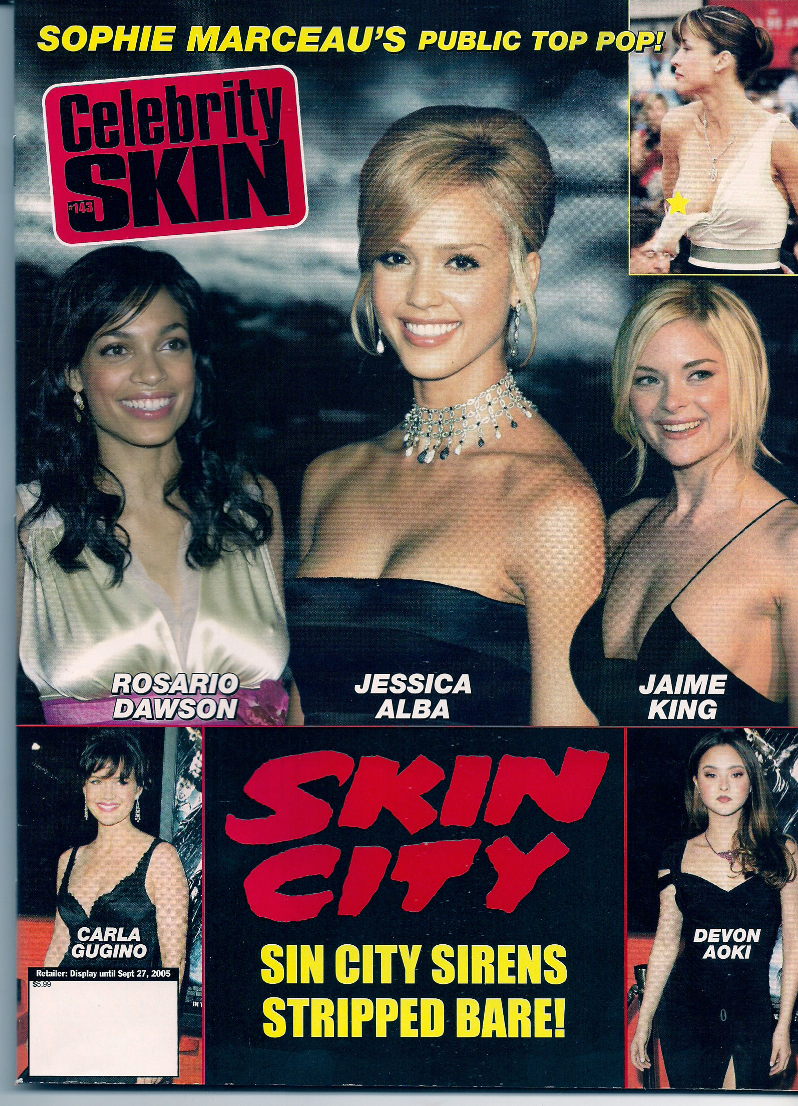 CELEBRITY SKIN~#143~SEP~2005~SKIN CITY SIRENS!~MORE OF WHAT YOU'RE LOOING FOR!~