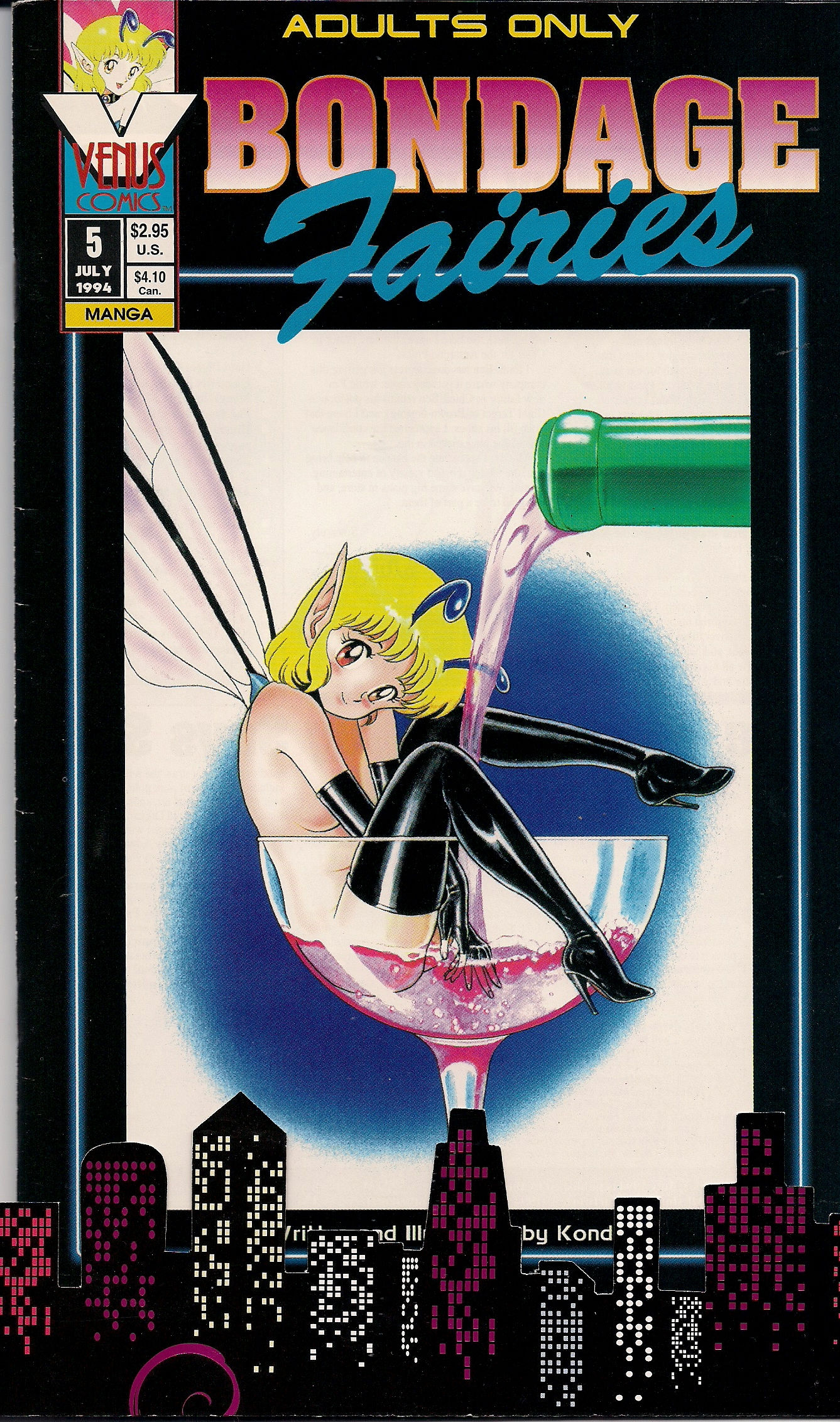 VENUS COMICS~BONDAGE FAIRIES~NO.5~RARE~ILLUSTRATED!~HARD TO FIND~ADULT COMIX!~