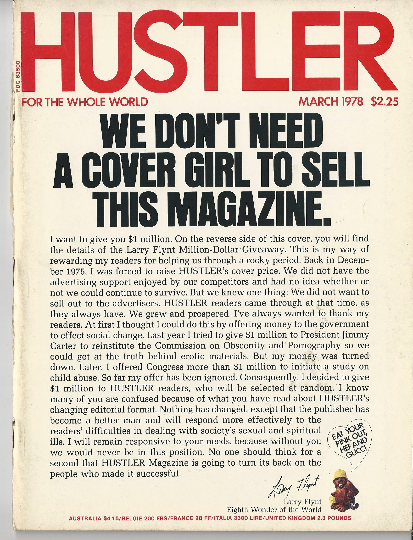HUSTLER~MAR~1978~COLLECTORS~VINTAGE~HOT!~IT'S MORE OF WHAT YOU'RE LOOKING FOR!~