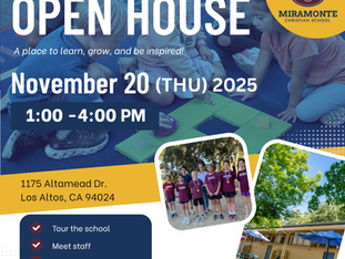 Discover Miramonte Christian School: Your Top Choice for TK–8th Grade Education!
