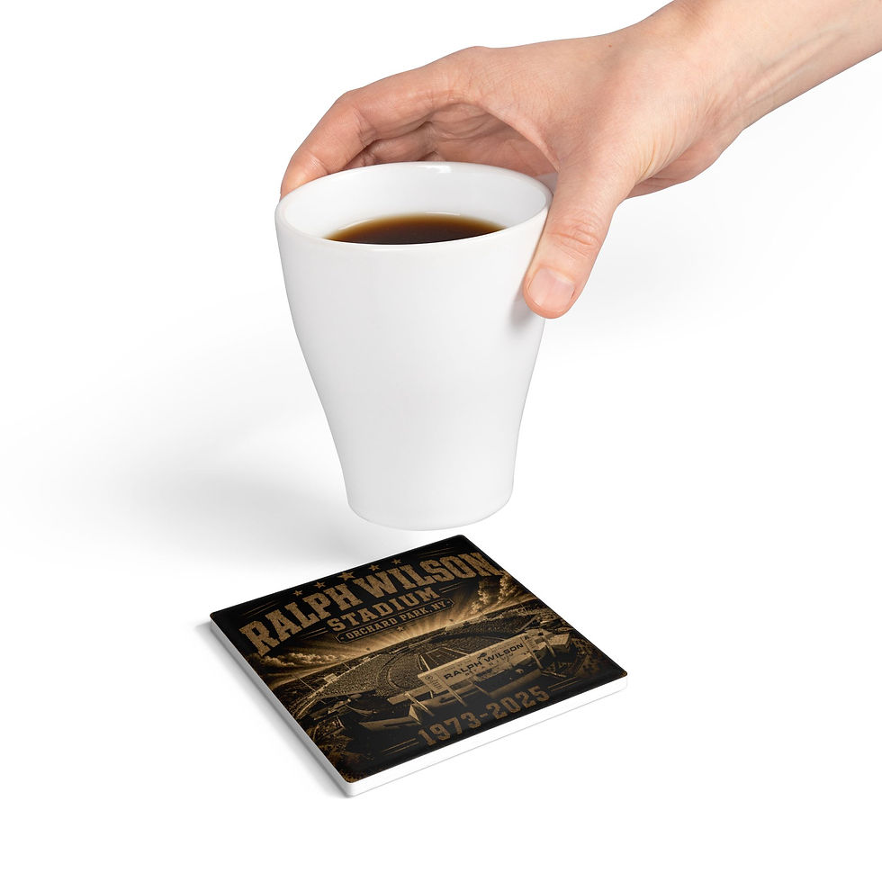 Thumbnail: Ralph Wilson Stadium Ceramic Coaster | Stadium Vintage 1973-2025