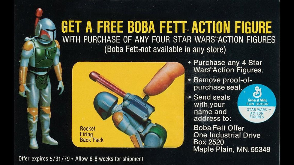 Boba Fett mail away offer