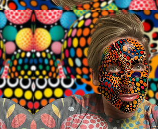 JEFS in the style of Yayoi Kusama