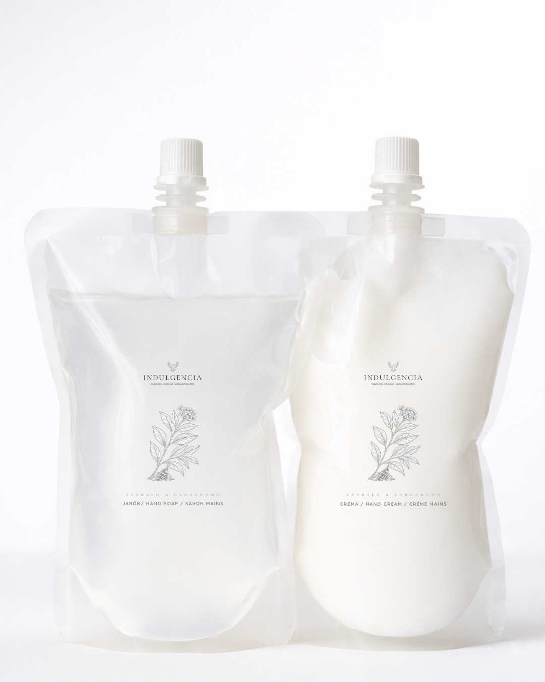 Dúo Jabón y Crema Refill 500 ml Sándalo & Cardamomo