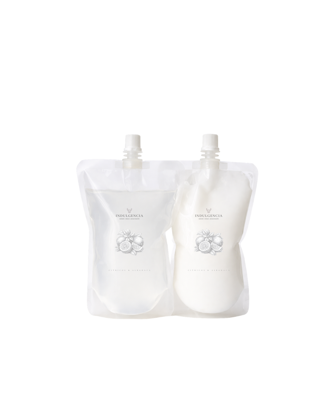 Dúo Jabón y Crema Refill 500 ml Cítricos & Albahaca