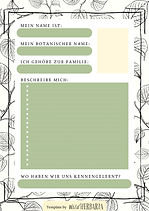 Steckbrief "Mein Herbarium"