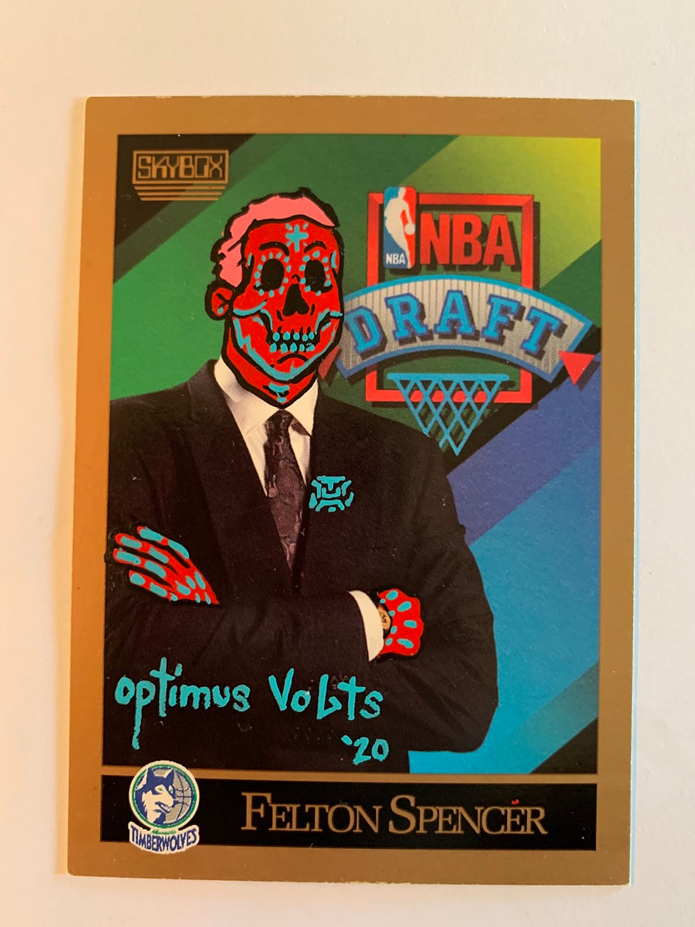 Felton Spencer skybox 1990 Minnesota Timberwolves