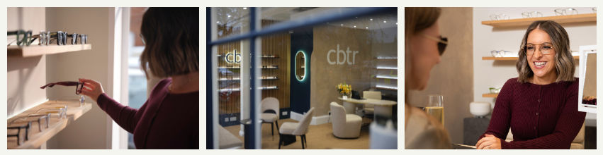 Images from Nikon campaign featuring Hayley Brunsden at CBTR Opticians in Beaconsfield