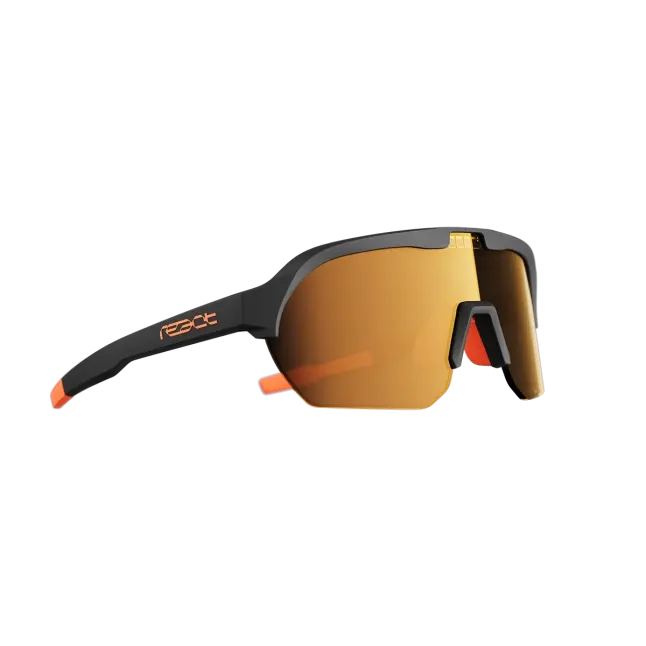 Thumbnail: REACT Optray sports sunglasses in black with ruby adaptive lens