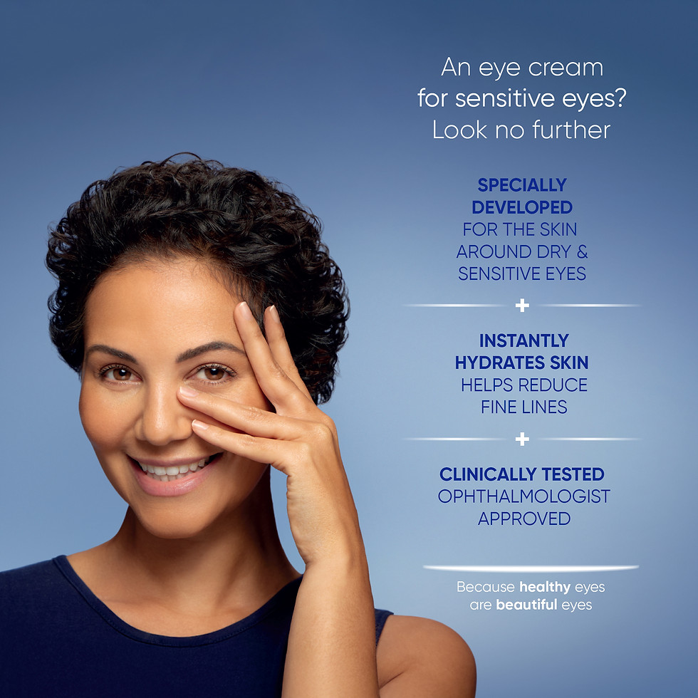 Thumbnail: Woman applying OPTASE Life sensitive eye daily renewal cream for dry and sensitive eyes