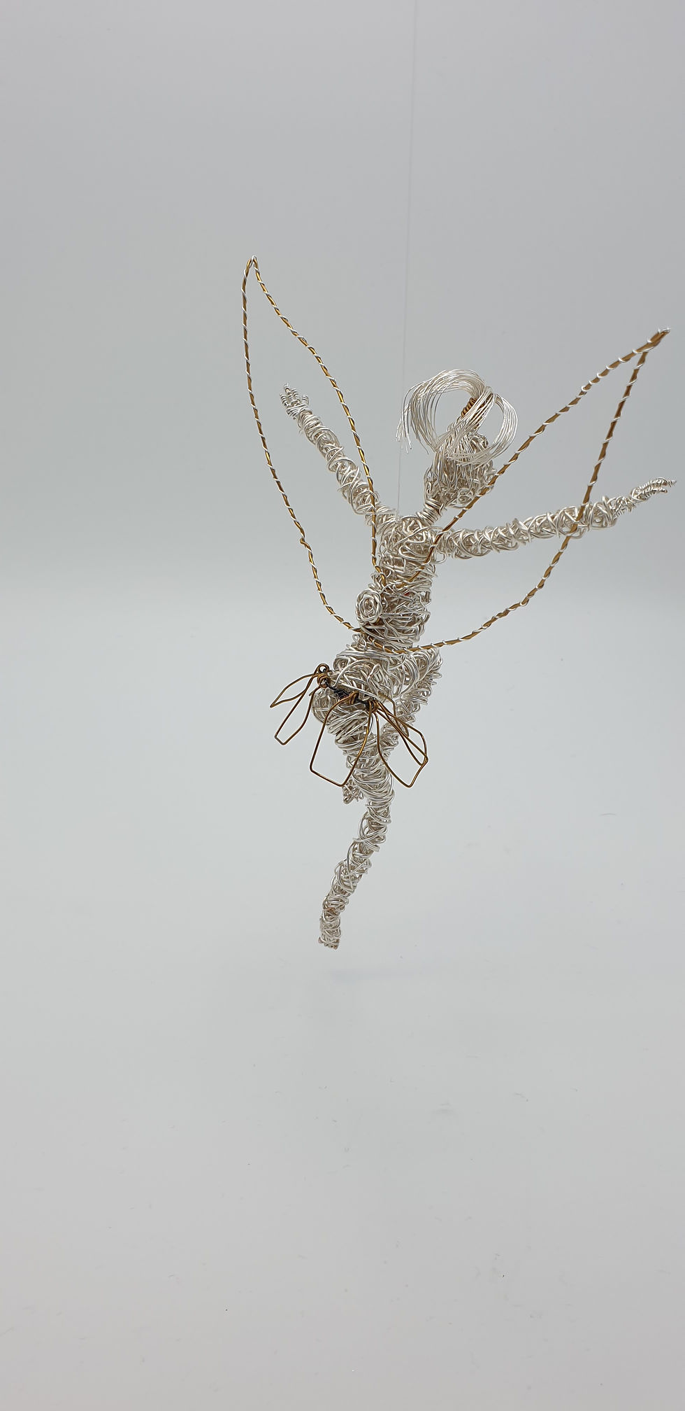 Thumbnail: Connie - Avebury Faeries - Handmade silver plated wire sculpture