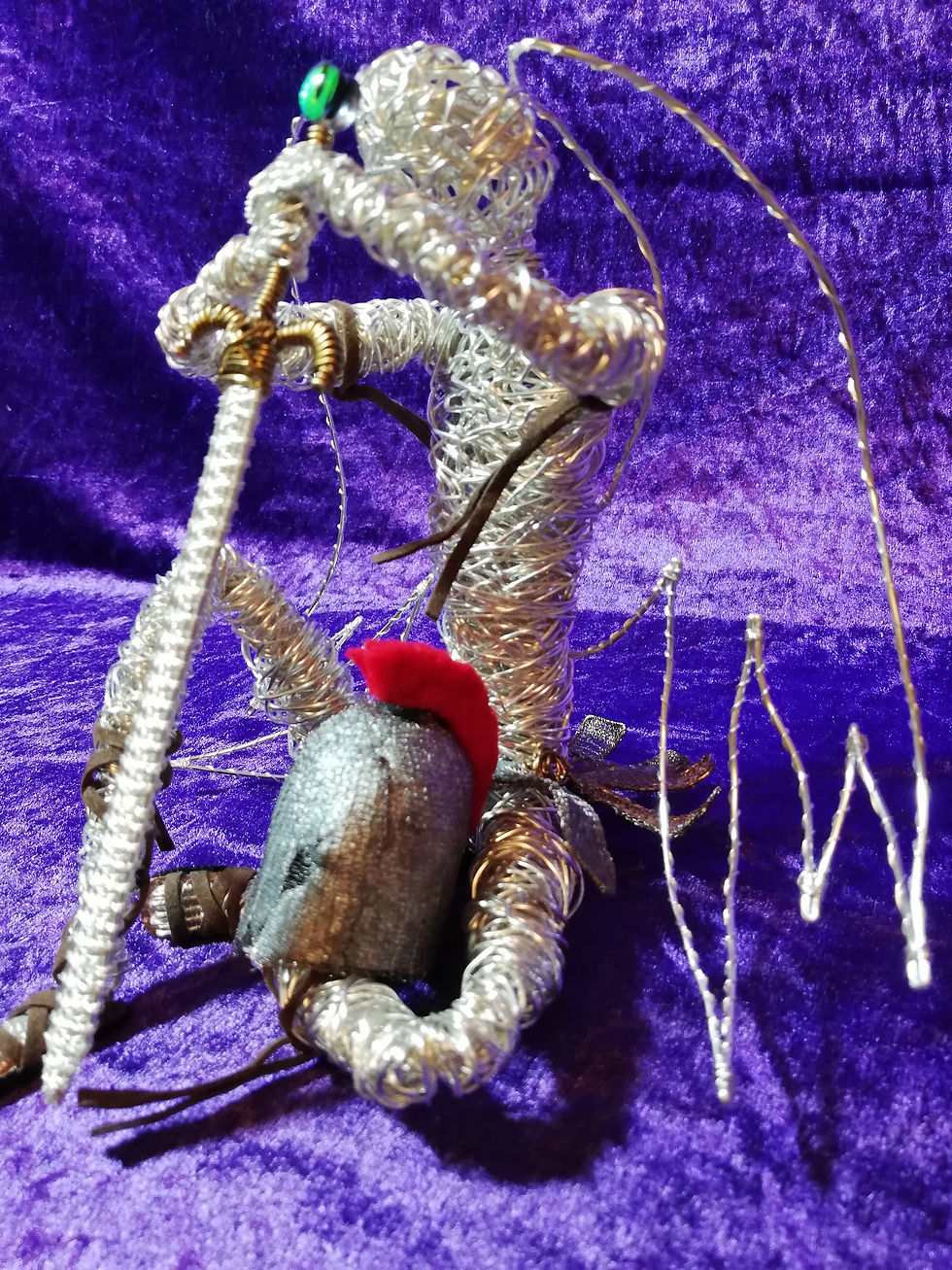Thumbnail: Verus the Fallen Gladiator - Avebury Faeries - SOLD