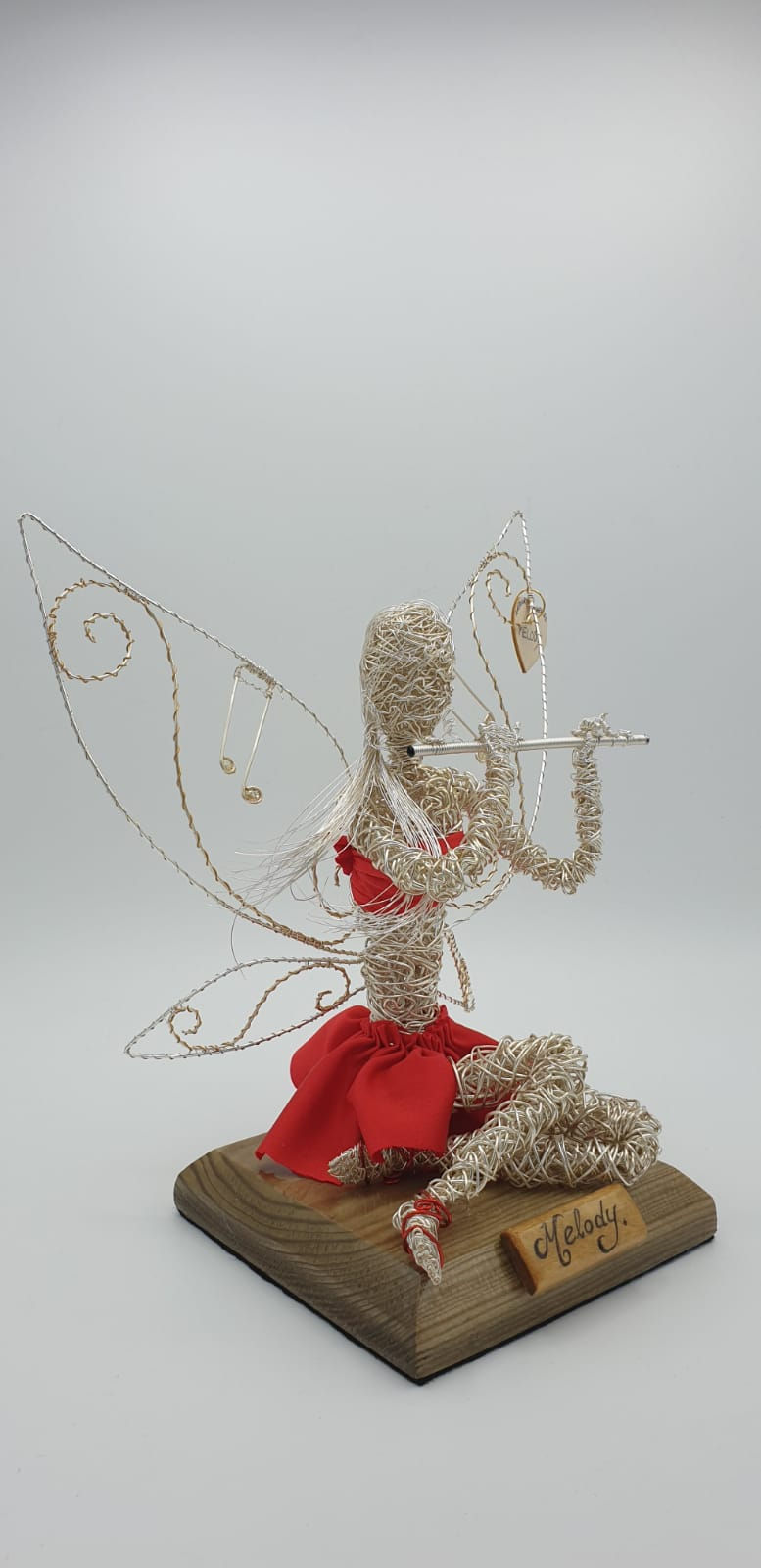 Thumbnail: Melody - Sil Plated Wire Ornament - Avebury Faerie