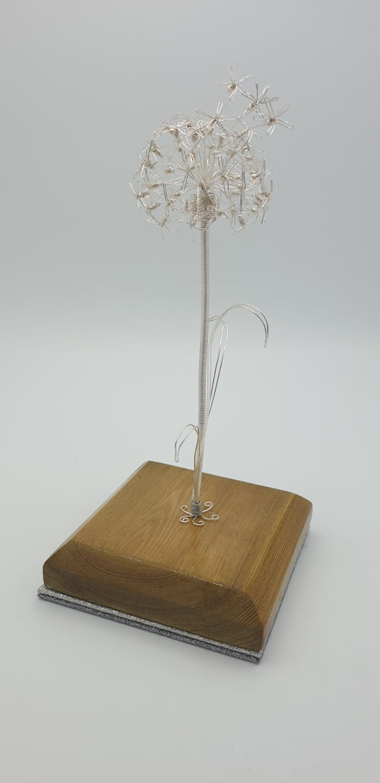 Thumbnail: Dandelion Official Flower of The Military Kids Handmade Wire sculpture